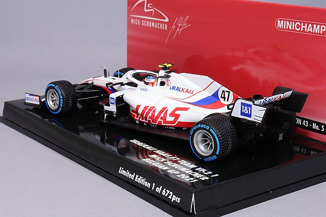 MINICHAMPS MC417211347 1/43 Uralkali Haas VF-21 2021 Belgian GP #47 M. Schumacher - image 3