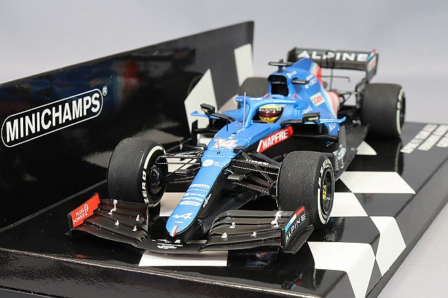 MINICHAMPS MC417212114 1/43 Alpine F1 Team A521 2021 Qatar GP #14 F. Alonso - image 1