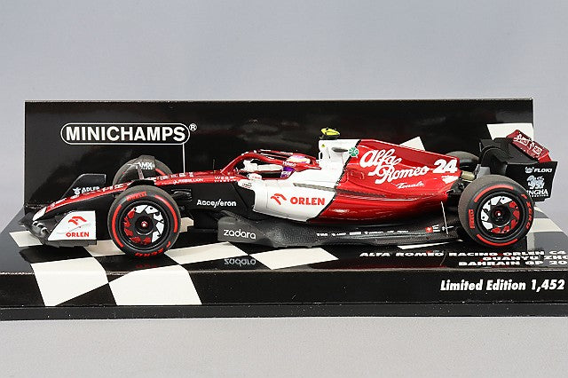 MINICHAMPS MC417220124 1/43 Alfa Romeo F1 Team Orlen C42 2022 Bahrain GP #24 Zhou Guanyu - image 2