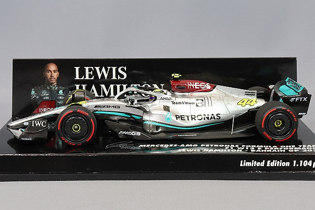 MINICHAMPS MC417220144 1/43 Mercedes-AMG Petronas W13 E Performance 2022 Bahrain GP #44 L. Hamilton - image 2