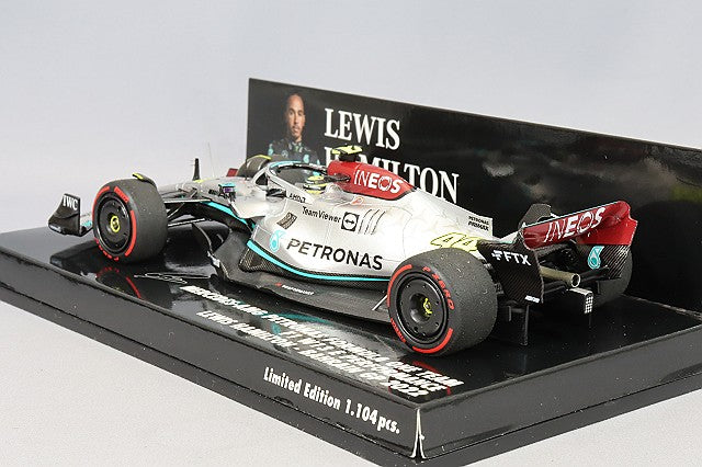 MINICHAMPS MC417220144 1/43 Mercedes-AMG Petronas W13 E Performance 2022 Bahrain GP #44 L. Hamilton - image 3