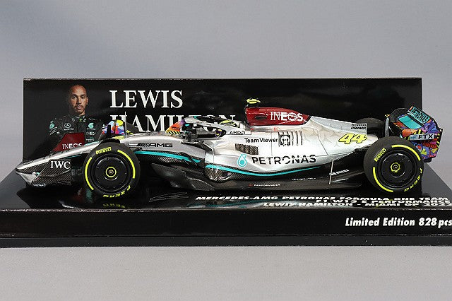 MINICHAMPS MC417220544 1/43 Mercedes-AMG Petronas W13 E Performance 2022 Miami GP #44 L. Hamilton - image 2