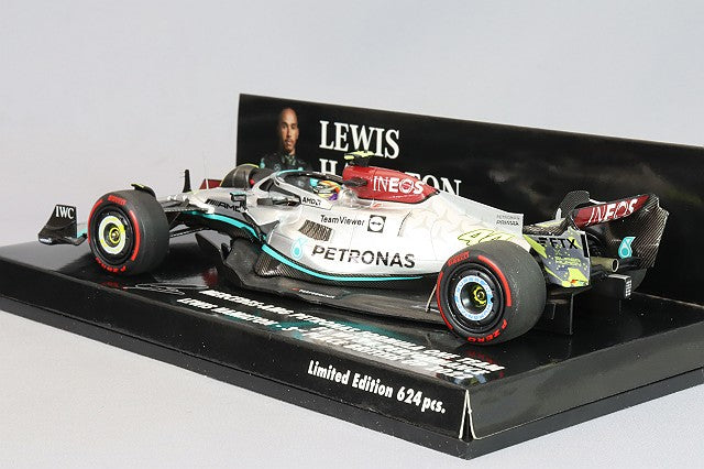 MINICHAMPS MC417221044 1/43 Mercedes-AMG Petronas W13 E Performance 2022 British GP Third Place #44 L. Hamilton - image 3