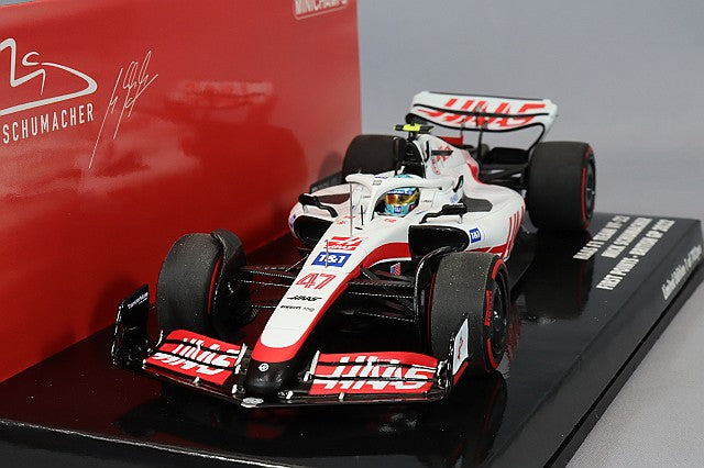 MINICHAMPS MC417221047 1/43 Haas VF-22 2022 British GP #47 M. Schumacher First F1 Points - image 1