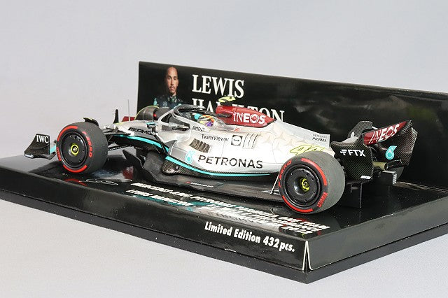 MINICHAMPS MC417221344 1/43 Mercedes-AMG Petronas W13 E Performance 2022 Hungarian GP Second Place #44 L. Hamilton - image 3