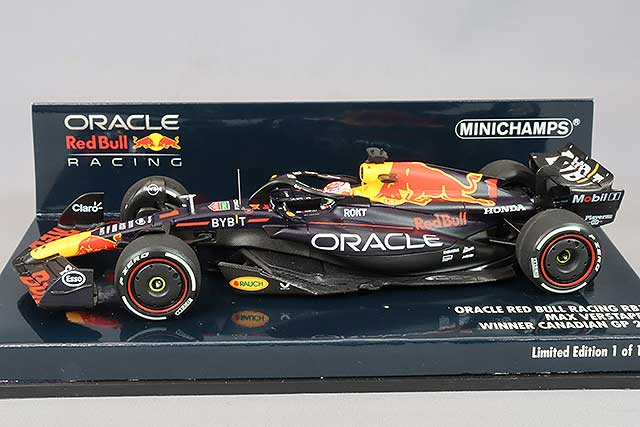 MINICHAMPS MC417230901 1/43 Oracle Red Bull Racing Honda RB19 2023 Canadian GP Winner #1 M. Verstappen - image 2
