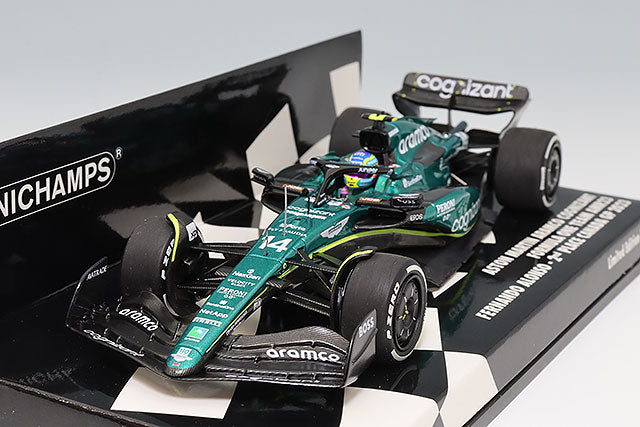 MINICHAMPS MC417230914 1/43 Aston Martin Aramco Cognizant AMR23 2023 Canadian GP Second Place #14 F. Alonso - image 1
