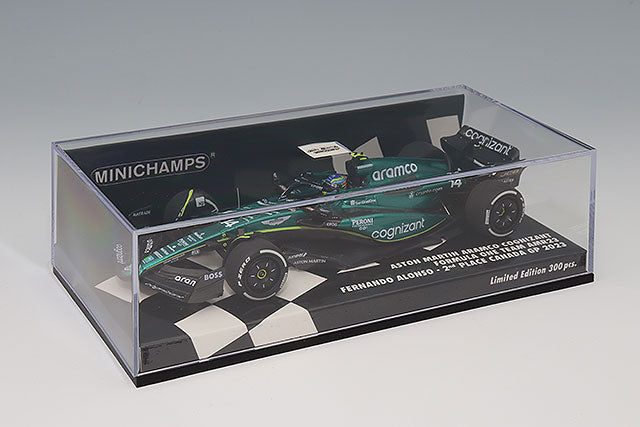 MINICHAMPS MC417230914 1/43 Aston Martin Aramco Cognizant AMR23 2023 Canadian GP Second Place #14 F. Alonso - image 4