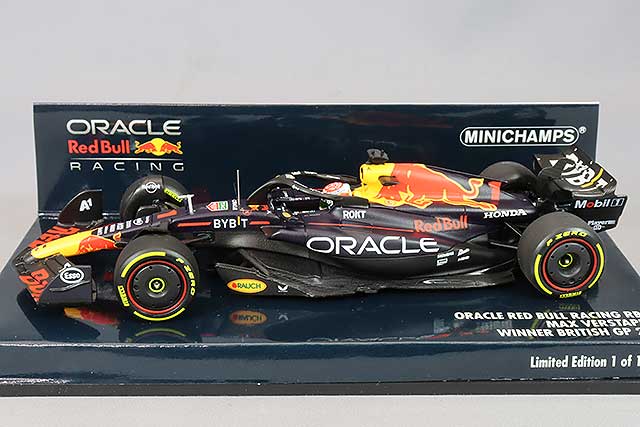 MINICHAMPS MC417231101 1/43 Oracle Red Bull Racing Honda RB19 2023 British GP Winner #1 M. Verstappen - image 2