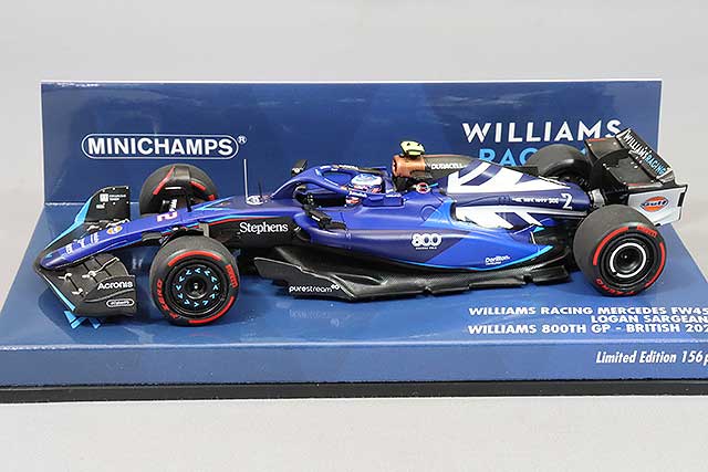 MINICHAMPS MC417231102 1/43 Williams Racing FW45 2023 British GP #2 L. Sargeant Williams 800th GP Entry - image 2