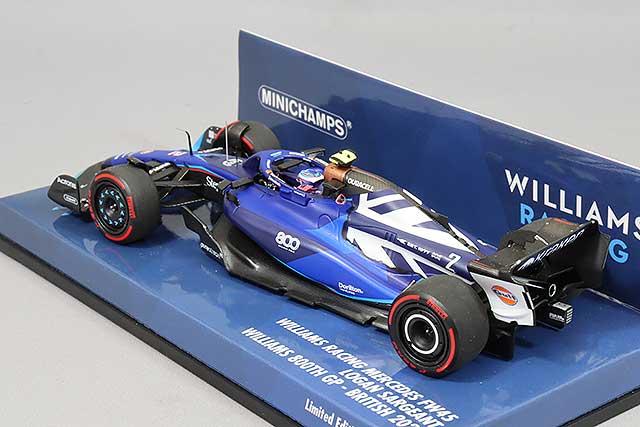 MINICHAMPS MC417231102 1/43 Williams Racing FW45 2023 British GP #2 L. Sargeant Williams 800th GP Entry - image 3