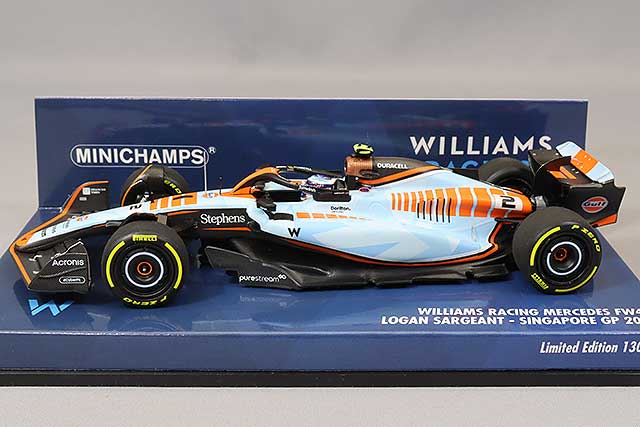 MINICHAMPS MC417231602 1/43 Williams Racing FW45 2023 Singapore GP #2 L. Sargeant - image 2