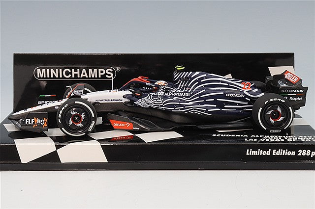 MINICHAMPS MC417232222 1/43 Scuderia AlphaTauri AT04 2023 Las Vegas GP #22 Y. Tsunoda - image 2