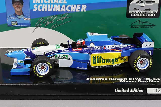 MINICHAMPS MC517950101 1/43 Benetton-Renault B195 1995 Brazilian GP Winner #1 M. Schumacher - image 2