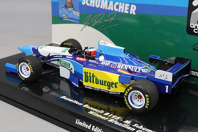 MINICHAMPS MC517950101 1/43 Benetton-Renault B195 1995 Brazilian GP Winner #1 M. Schumacher - image 3