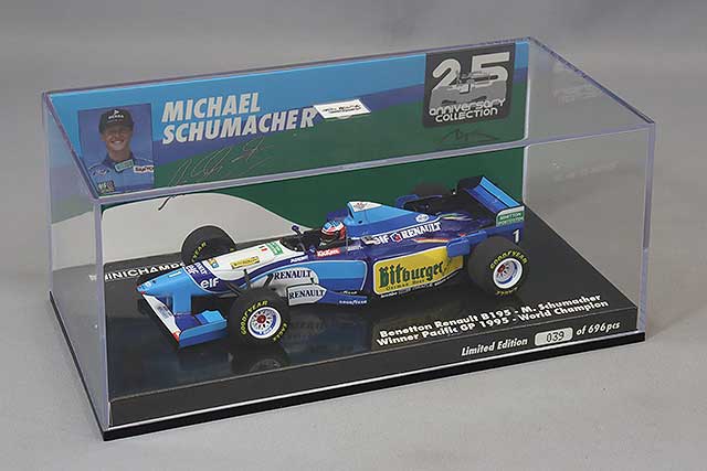 MINICHAMPS MC517951501 1/43 Benetton-Renault B195 1995 Pacific GP Winner #1 M. Schumacher World Champion - image 4