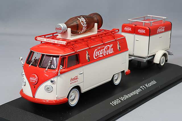 Motor City Classics MSS443060 1/43 1962 Volkswagen Type 2 T1 with Trailer Coca-Cola - image 1