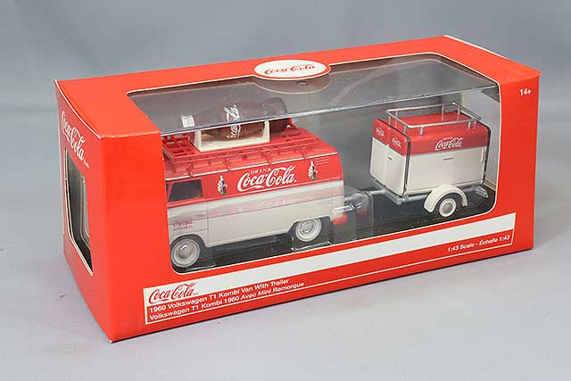 Motor City Classics MSS443060 1/43 1962 Volkswagen Type 2 T1 with Trailer Coca-Cola - image 4