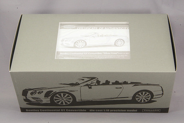 Paragon PA-98231R 1/18 Bentley Continental GT Convertible 2016 Right-Hand Drive Frost Silver - image 6