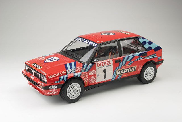 Italeri PL-IT4712JP 1/12 Lancia Delta HF Integrale 16V 1989 Sanremo Rally Winner #1 M. Biasion/T. Siviero or #5 D. Auriol/B. Occelli Plastic Model Kit with Japanese Supplement - image 2