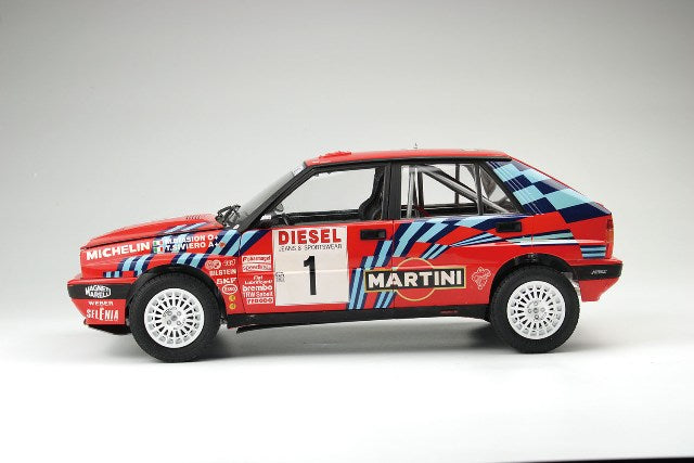 Italeri PL-IT4712JP 1/12 Lancia Delta HF Integrale 16V 1989 Sanremo Rally Winner #1 M. Biasion/T. Siviero or #5 D. Auriol/B. Occelli Plastic Model Kit with Japanese Supplement - image 3