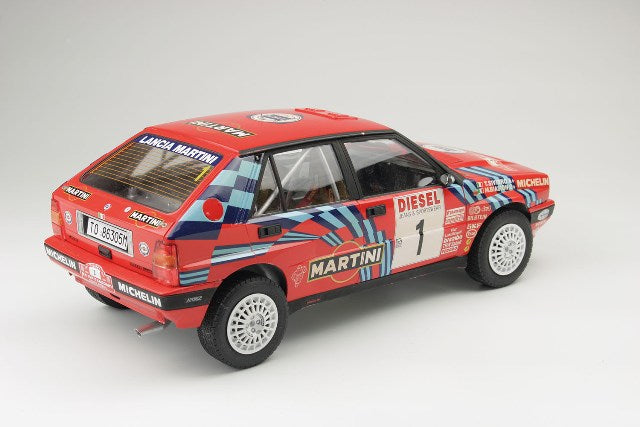 Italeri PL-IT4712JP 1/12 Lancia Delta HF Integrale 16V 1989 Sanremo Rally Winner #1 M. Biasion/T. Siviero or #5 D. Auriol/B. Occelli Plastic Model Kit with Japanese Supplement - image 4