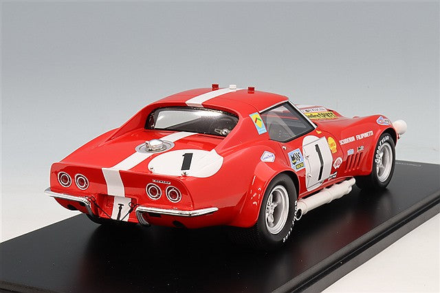 Spark S18S853 1/18 Chevrolet Corvette C3 Scuderia Filipinetti 1969 Le Mans #1 H. Greder / R. Wisell - image 3