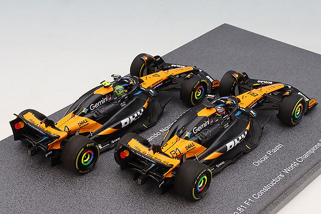 Spark S9590 1/43 McLaren MCL39 McLaren Formula 1 Team 2025 Constructors' Champion #4 L. Norris & #81 O. Piastri Two-Car Set - image 4