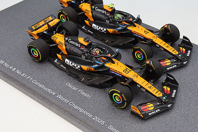 Spark S9590 1/43 McLaren MCL39 McLaren Formula 1 Team 2025 Constructors' Champion #4 L. Norris & #81 O. Piastri Two-Car Set - image 5