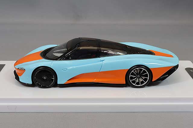 Tecnomodel T43-EX10E 1/43 McLaren Speedtail 2020 Light Blue / Orange - image 2
