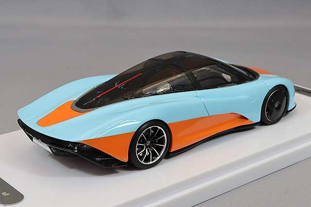 Tecnomodel T43-EX10E 1/43 McLaren Speedtail 2020 Light Blue / Orange - image 3