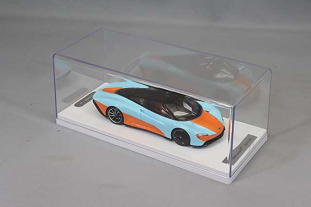 Tecnomodel T43-EX10E 1/43 McLaren Speedtail 2020 Light Blue / Orange - image 4