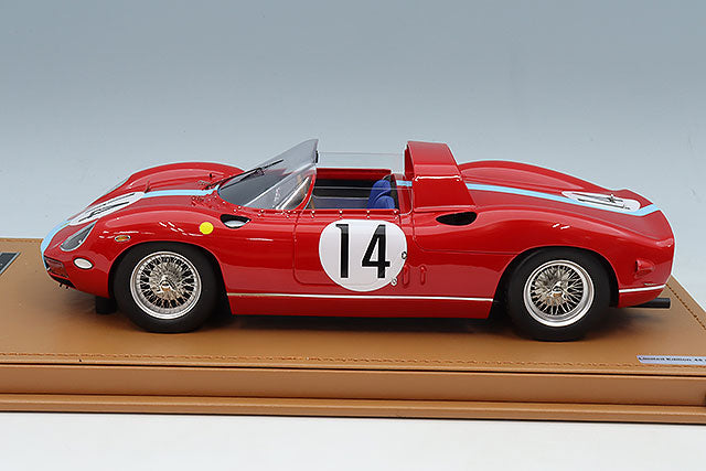 Tecnomodel TM18-309C 1/18 Ferrari 330P Maranello Concessionaires 1964 Le Mans Second Place #14 G. Hill / J. Bonnier - image 2