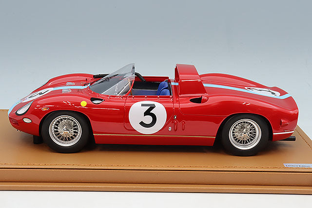Tecnomodel TM18-309E 1/18 Ferrari 330P Maranello Concessionaires 1964 Tourist Trophy Winner #3 G. Hill - image 2