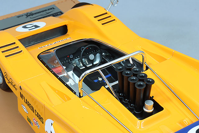 Tecnomodel TM18-331A 1/18 McLaren M8D 1970 Can-Am Watkins Glen Winner #5 D. Hulme - image 4