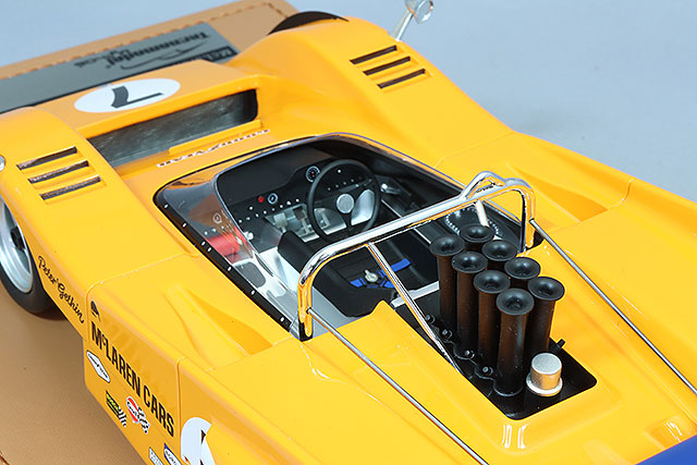 Tecnomodel TM18-331B 1/18 McLaren M8D 1970 Can-Am Road America Winner #7 P. Gethin - image 4