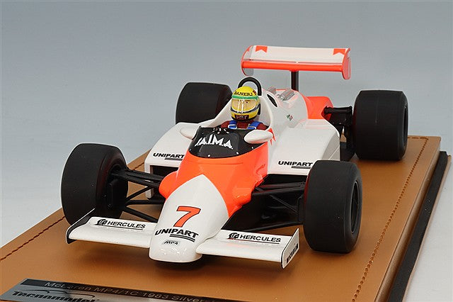 Tecnomodel TMD18-402E 1/18 McLaren MP4/1C 1983 Silverstone Test #7 A. Senna with Driver Figure - image 1