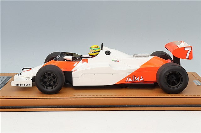 Tecnomodel TMD18-402E 1/18 McLaren MP4/1C 1983 Silverstone Test #7 A. Senna with Driver Figure - image 2