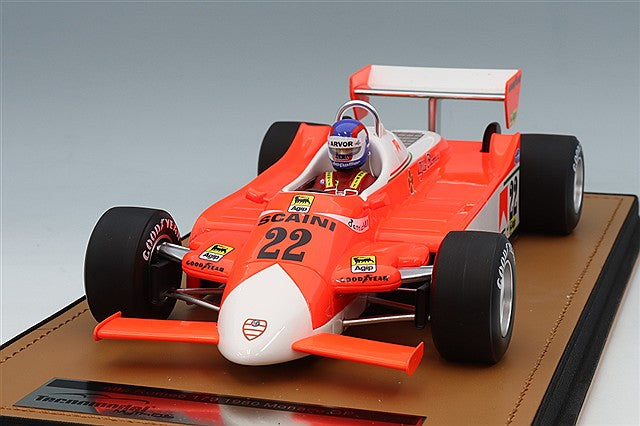 Tecnomodel TMD18-421C 1/18 Marlboro Alfa Romeo 179 1980 Monaco GP #22 P. Depailler with Driver Figure - image 1