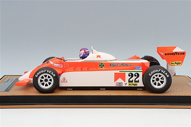 Tecnomodel TMD18-421C 1/18 Marlboro Alfa Romeo 179 1980 Monaco GP #22 P. Depailler with Driver Figure - image 2