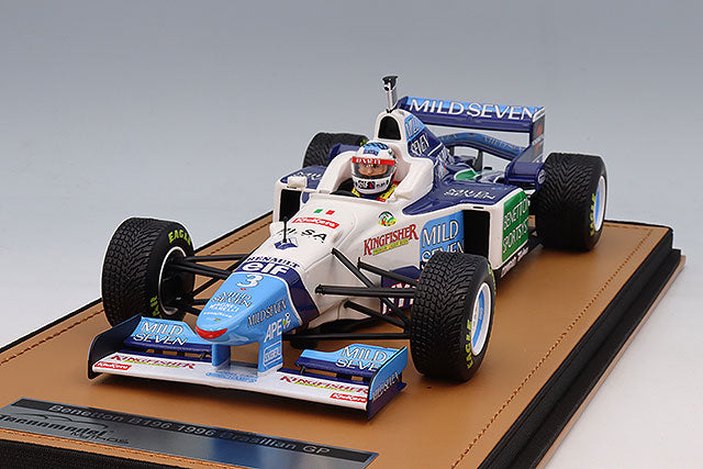 Tecnomodel TMD18-423A 1/18 Benetton B196 1996 British GP #3 J. Alesi with Rain Tires & Driver Figure - image 1