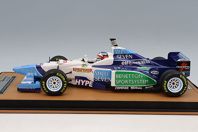 Tecnomodel TMD18-423A 1/18 Benetton B196 1996 British GP #3 J. Alesi with Rain Tires & Driver Figure - image 2