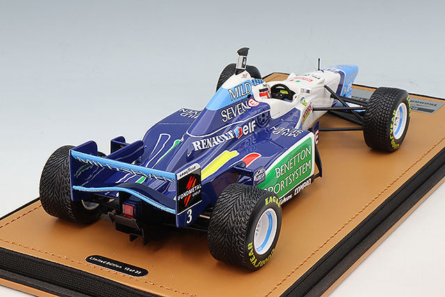 Tecnomodel TMD18-423A 1/18 Benetton B196 1996 British GP #3 J. Alesi with Rain Tires & Driver Figure - image 3