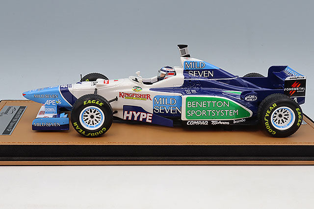 Tecnomodel TMD18-423B 1/18 Benetton B196 1996 Spanish GP #4 G. Berger with Rain Tires & Driver Figure - image 2