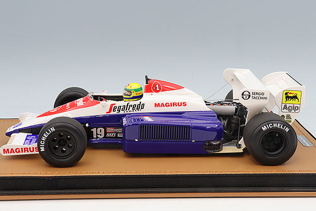 Tecnomodel TMD18-441A 1/18 Toleman TG184 1984 British GP A. Senna with Driver Figure - image 2