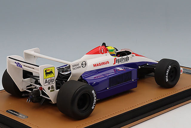 Tecnomodel TMD18-441A 1/18 Toleman TG184 1984 British GP A. Senna with Driver Figure - image 3