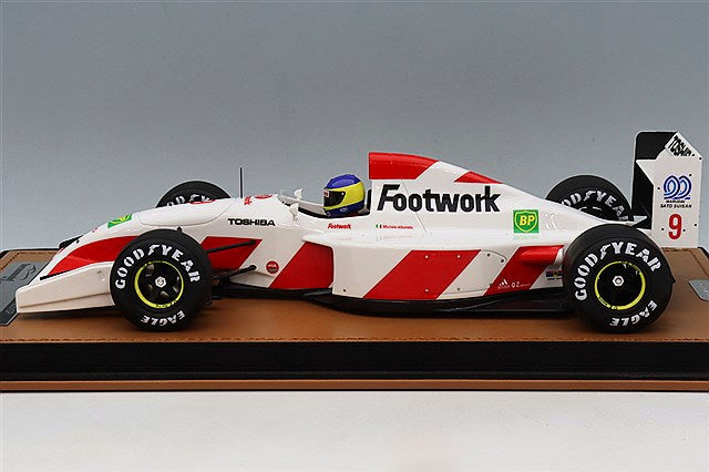 Tecnomodel TMD18-458B 1/18 Footwork FA13 1992 Monaco GP #9 M. Alboreto with Driver Figure - image 2