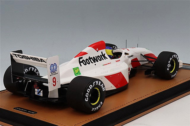 Tecnomodel TMD18-458B 1/18 Footwork FA13 1992 Monaco GP #9 M. Alboreto with Driver Figure - image 3