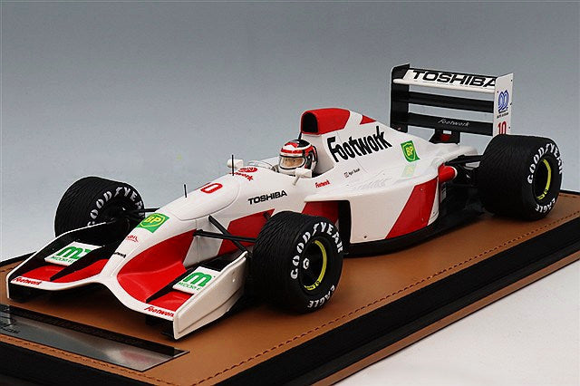 Tecnomodel TMD18-458C 1/18 Footwork FA13 Footwork Mugen Honda 1992 Belgian GP #10 Aguri Suzuki with Rain Tires & Driver Figure - image 1