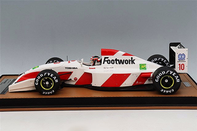 Tecnomodel TMD18-458C 1/18 Footwork FA13 Footwork Mugen Honda 1992 Belgian GP #10 Aguri Suzuki with Rain Tires & Driver Figure - image 2
